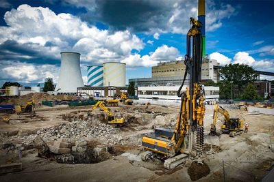 View of the location of the future natural gas-powered cogeneration plants in Chemnitz | Source: Marcel König (Bauer Spezialtiefbau GmbH)