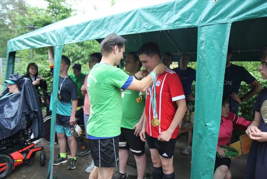 Medaillenübergabe Rollimaus-Fußballcup